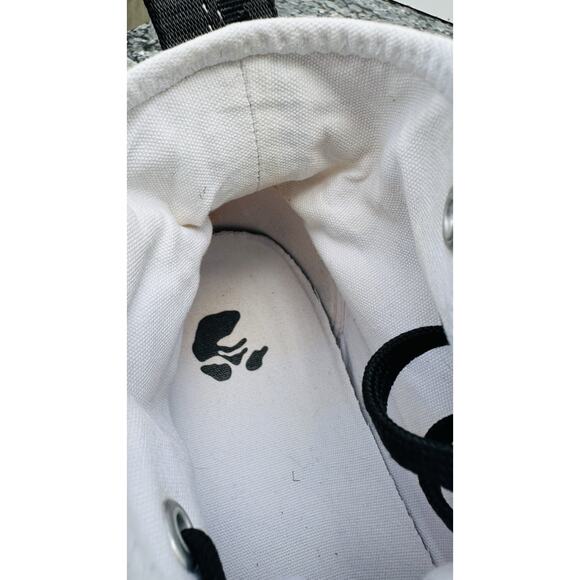 Off-White Men\'s Mid-Top Vulcanized Canvas Sneakers White/Black, Size 40 It main image 7